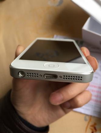 无锁16g美版iphone5银色