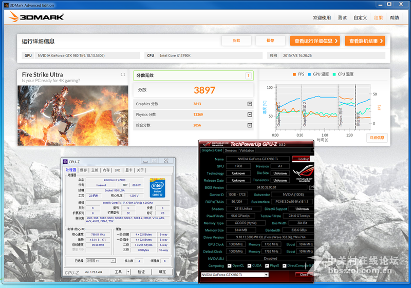小试牛刀，4790k轻轻松5.0GHz