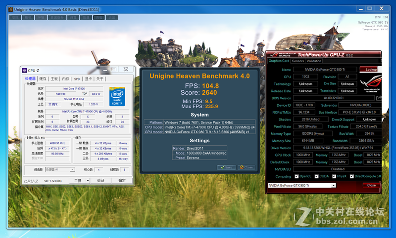 小试牛刀，4790k轻轻松5.0GHz
