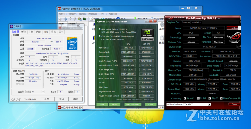 小试牛刀，4790k轻轻松5.0GHz