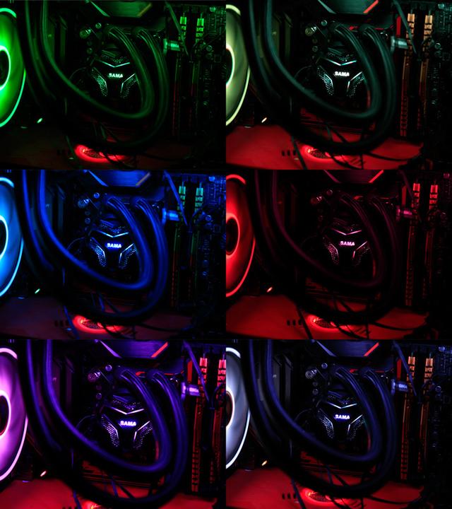 先马坦克3+冰川240RGB体验，这光污染太酷