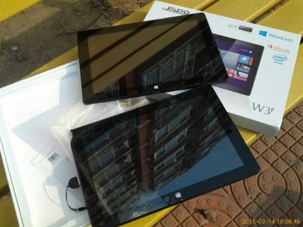 一直在用win8平板，拿品铂W3F和之前对比下