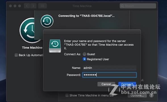 如何使用Time machine 将Mac备份到铁威马NAS中？