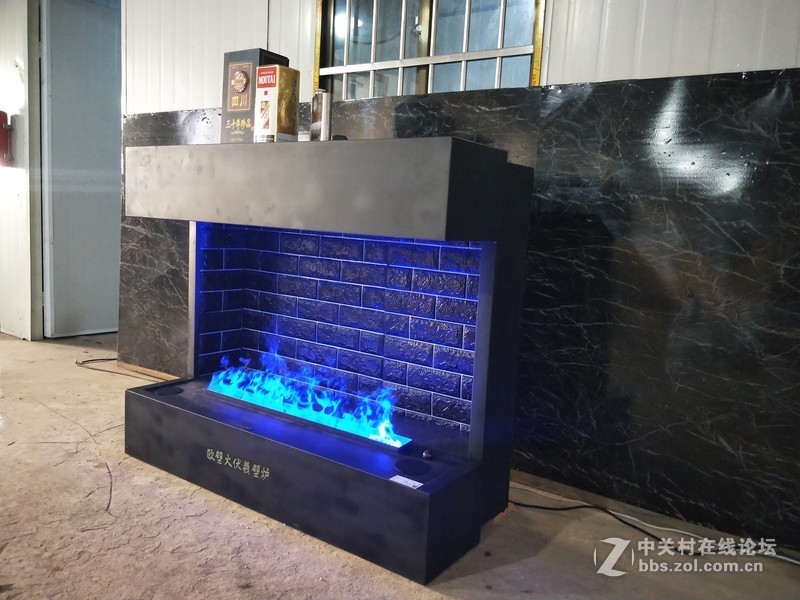 伏羲雾化壁炉 吧台电壁炉蓝色火焰