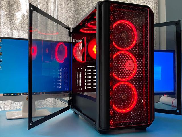 生活需要光污染，霸气需要侧透，双侧透机箱安钛克NX1000装机