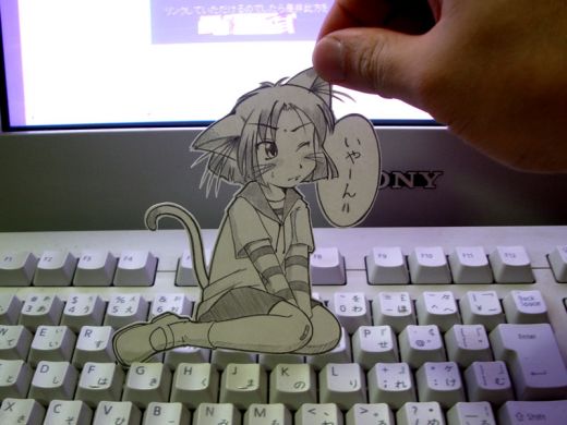 [美图]超有趣的二次元纸片人