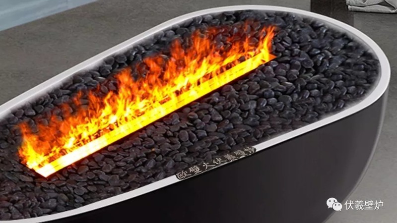 旅游区酒店大厅休闲区移动式独立式加水蒸汽加湿伏羲3d雾化仿真火焰壁炉茶台摆件工艺品