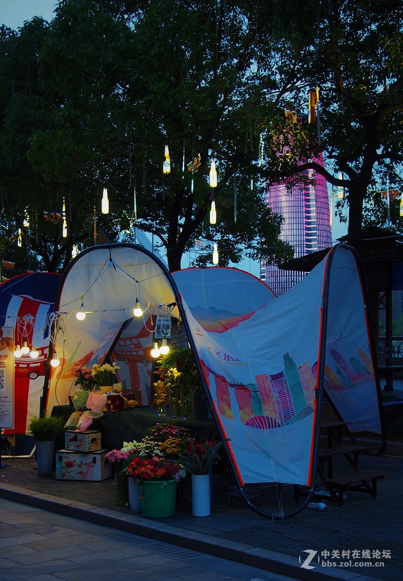 梅雨间歇旁晚试机扫夜景