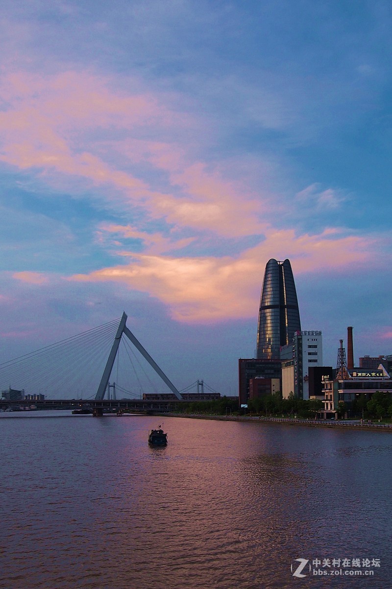 梅雨间歇旁晚试机扫夜景