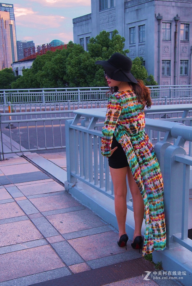 梅雨间歇旁晚试机扫夜景