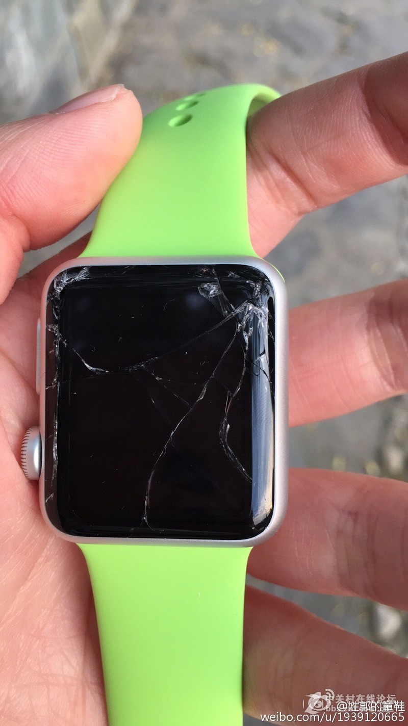 让人失望:apple watch苹果手表的蓝宝石屏如此不堪-中关村在线综合论