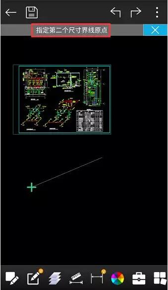 CAD看图王软件中线性标注功能的使用教程