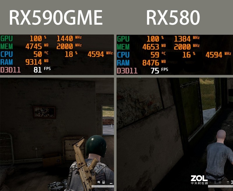 反光污染！无光主机搞测试：千元级新军RX590GME比对RX580