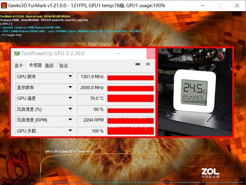 反光污染！无光主机搞测试：千元级新军RX590GME比对RX580