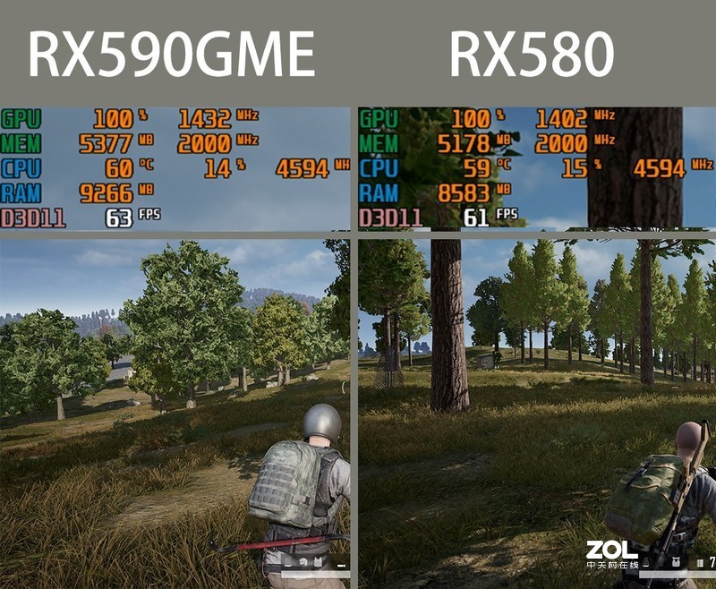 反光污染！无光主机搞测试：千元级新军RX590GME比对RX580