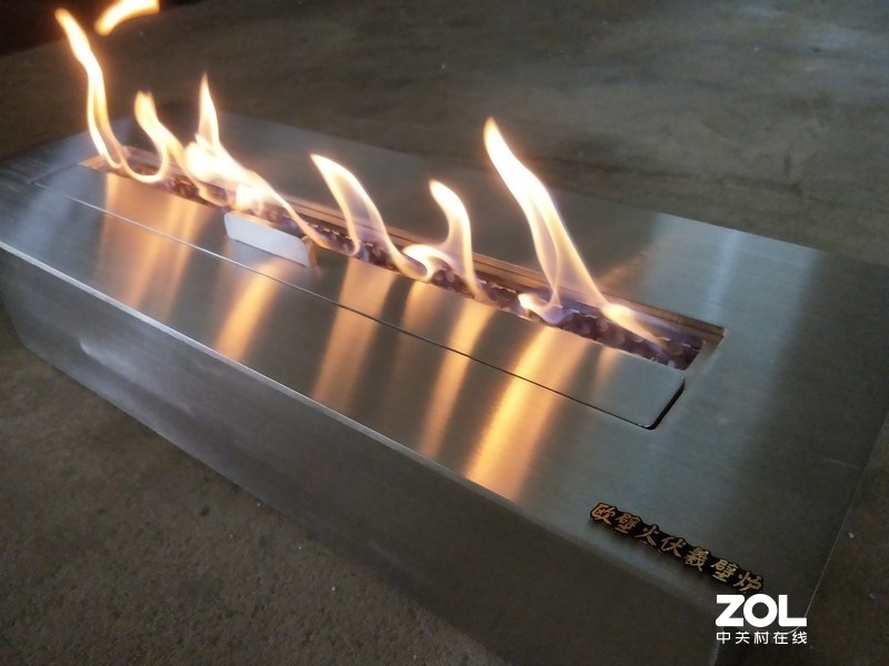 酒店伏羲酒精壁炉双排真火炙热燃烧