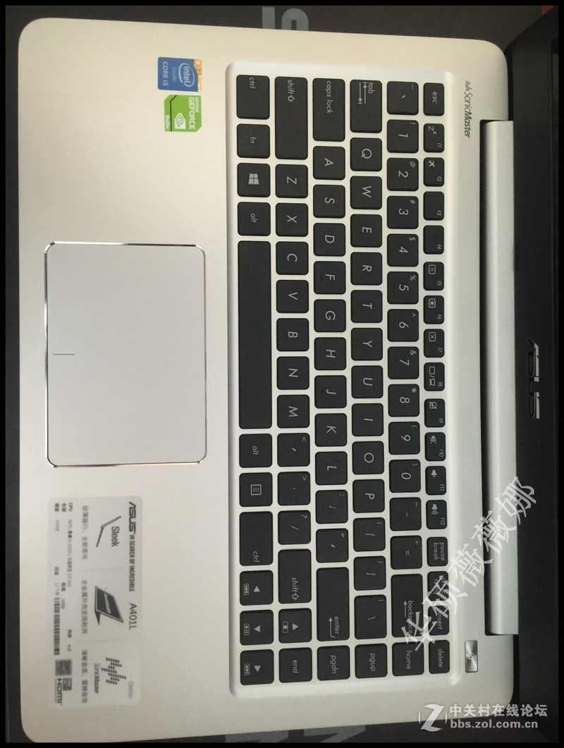 华硕薇薇娜  A501JB5200开箱评测图 附带拆机图