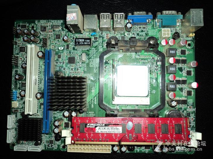 七彩虹CF-A7-MX主板C.A780T D3主板AMD245 CPU黑金刚DDR3 2G内存=188