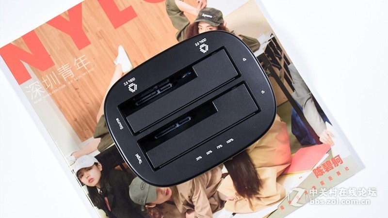 奥睿科双盘位硬盘底座 高效读写与脱机备份