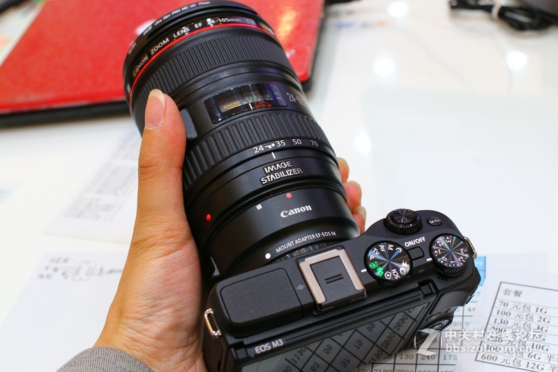 佳能 EOS M3 + 转接环 + 镜头图。。。。