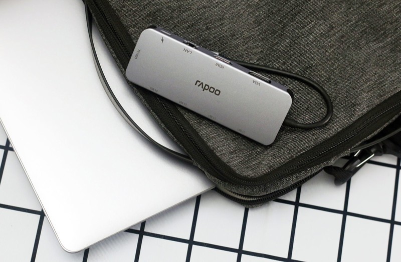 给你的轻薄本找个最佳搭档——雷柏XD200 USB-C 10口扩展坞分线转换器体验