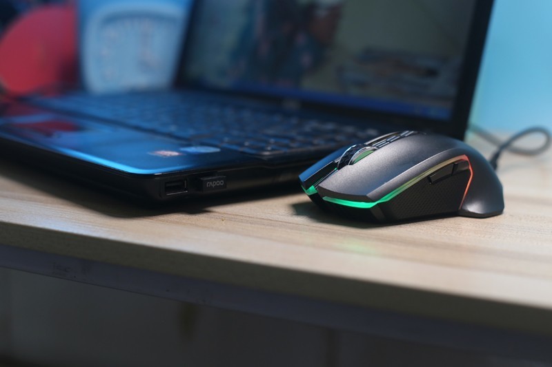 雷柏双模RGB鼠标 小白初体验 有型有色还有速度