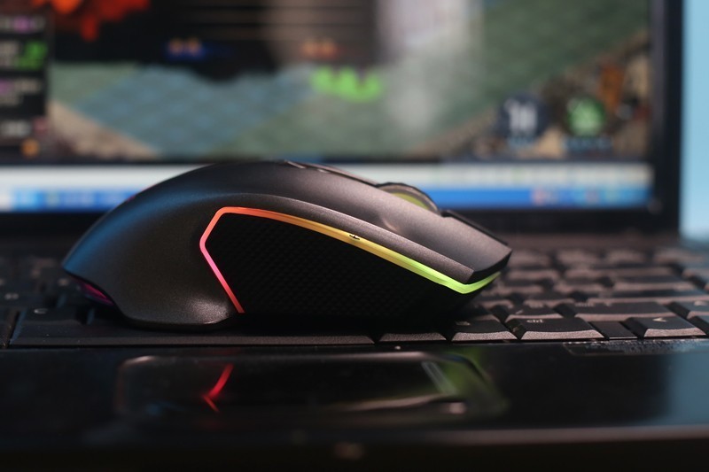 雷柏双模RGB鼠标 小白初体验 有型有色还有速度