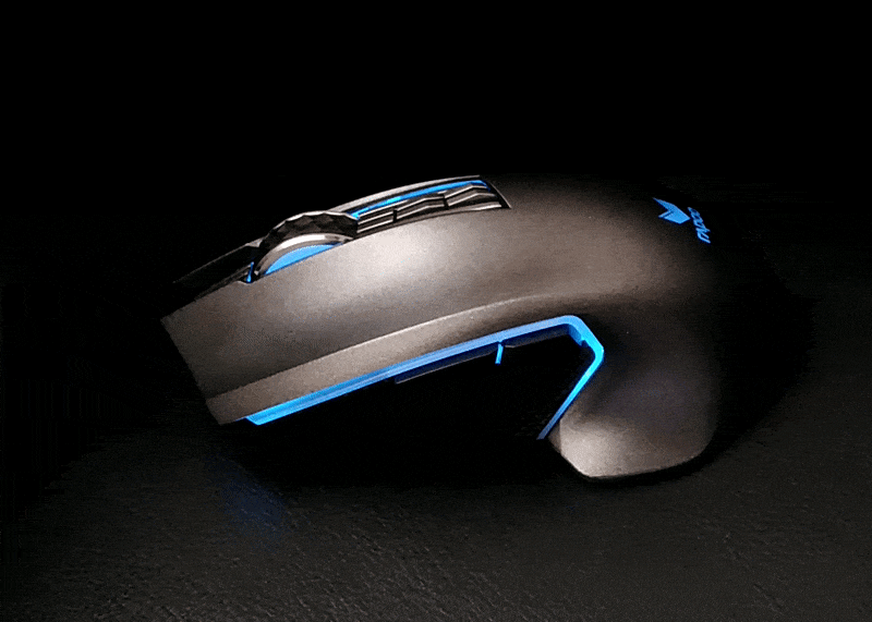 雷柏双模RGB鼠标 小白初体验 有型有色还有速度