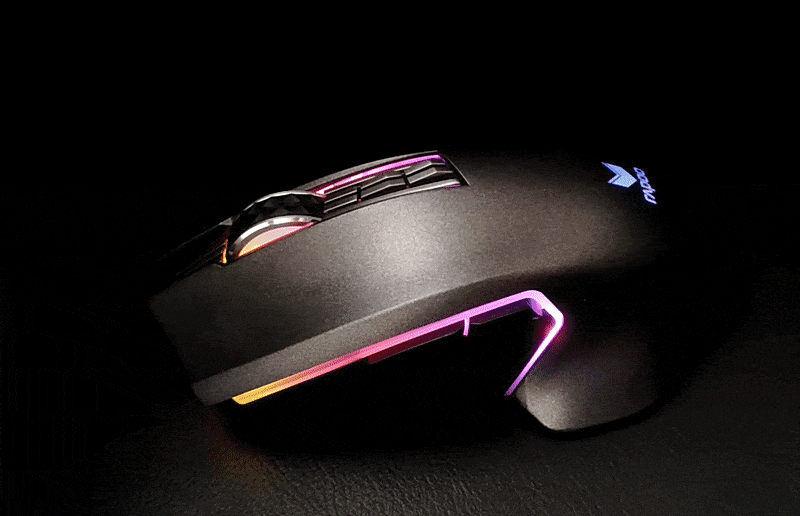 雷柏双模RGB鼠标 小白初体验 有型有色还有速度