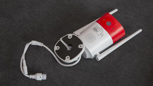 有线无线声光震慑，360智能摄像机警戒版多重防护保安居