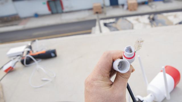 有线无线声光震慑，360智能摄像机警戒版多重防护保安居