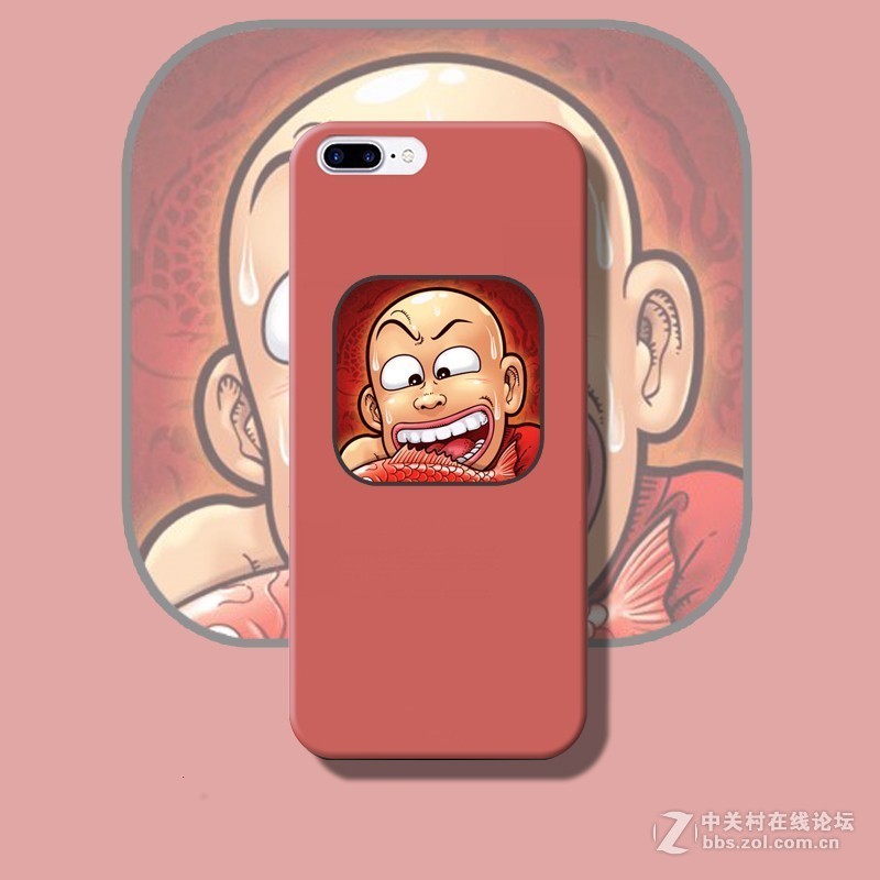 乌龙院师徒四人卡通形象iPhone8磨砂软壳-火生土系列