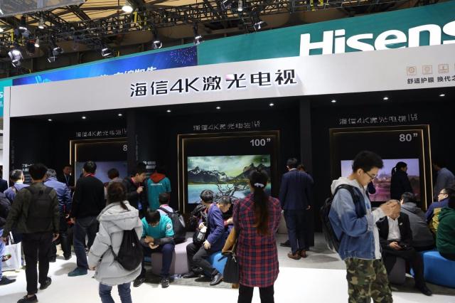 惊艳 4K新品激光电视亮相AWE 2019