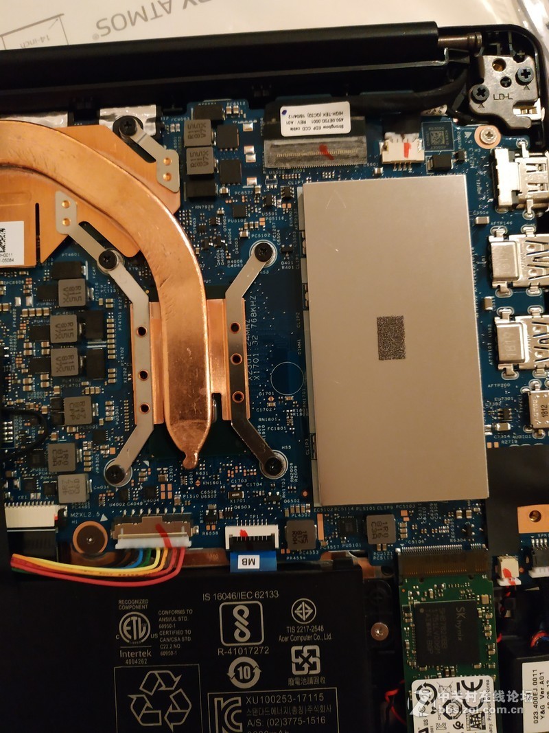 acer sf314-54G拆解，更换nvme 1.3 SSD，全网首拆