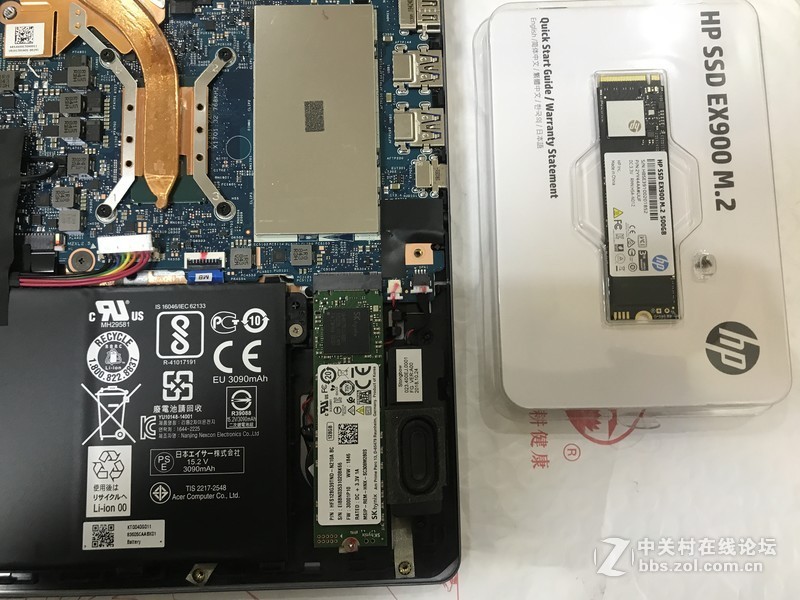 acer sf314-54G拆解，更换nvme 1.3 SSD，全网首拆