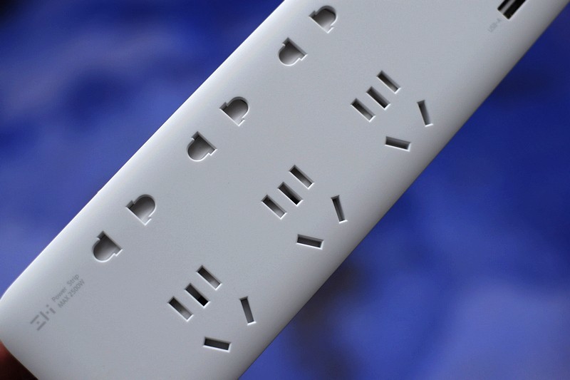 紫米六位延长线插座自带65wtypec接口插排