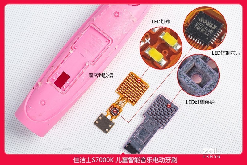 佳洁士首款智能音乐儿童牙刷S7000K拆机