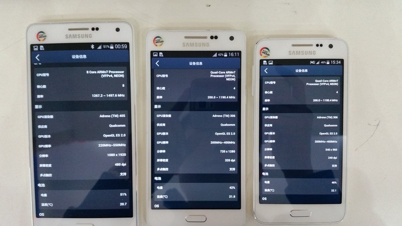 星空体育平台A系列全家福,外观对比,开箱加性能跑分