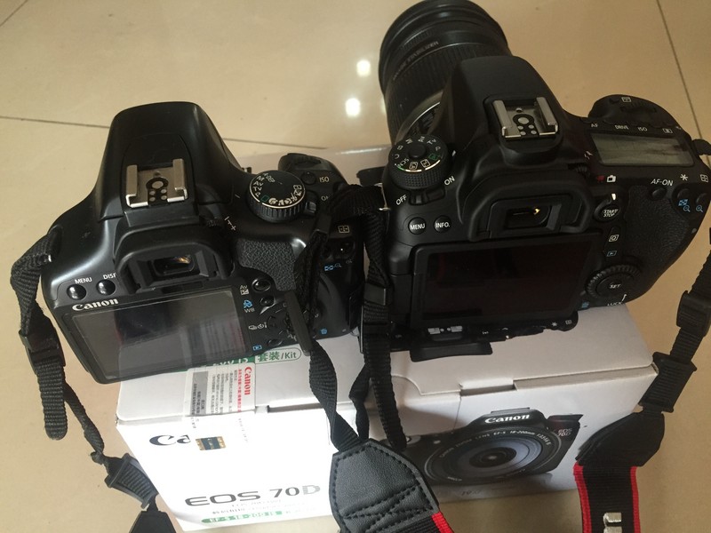 基友土豪 心血来潮 入了70D开箱 450D已甩一边