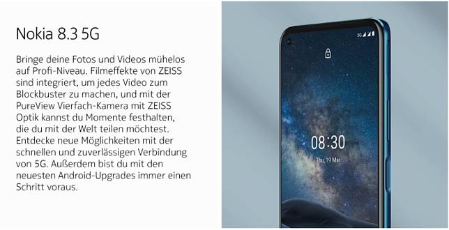 也搭S765G：Nokia 8.3 5G 国外售价流出