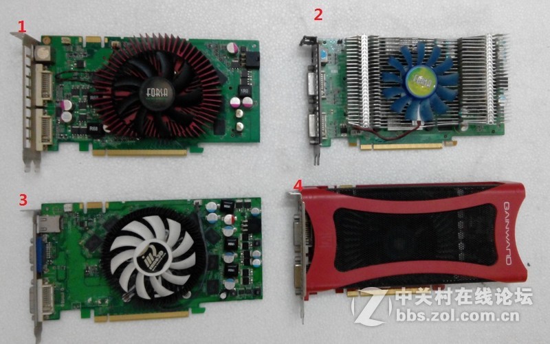 GTS250=90元 9600GT9500GT HD4670（有1G）