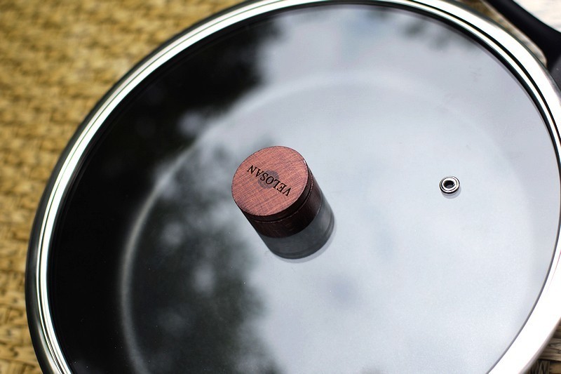 德国品牌 瑞士技术 VELOSAN 28cm摩卡晶钻古木不粘煎锅