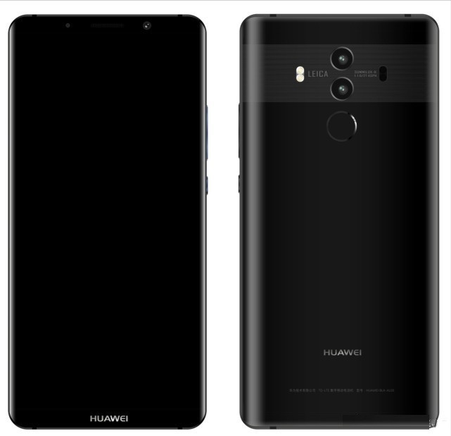 华为Mate10 Pro定妆照曝光 全面屏+后置指纹
