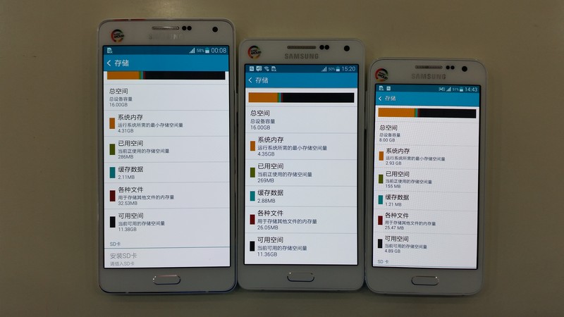 星空体育平台A系列全家福,外观对比,开箱加性能跑分