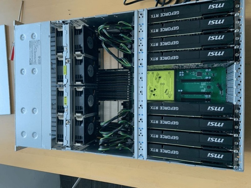 测评 | 矩池云上架 RTX 2080 Ti 八卡机开箱