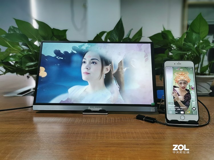 苹果6plus配个无线同屏显示器，简直太香了！