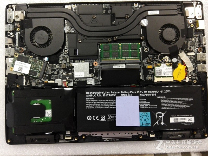 动动手，给我的P34K拆机图，加SSD,一步到位