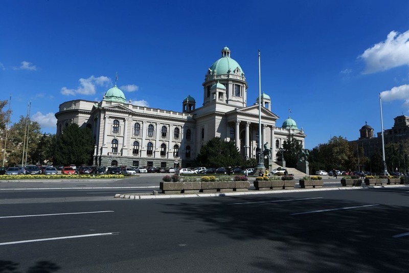 塞尔维亚首都贝尔格莱德和萨瓦河