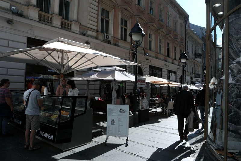 塞尔维亚首都贝尔格莱德和萨瓦河