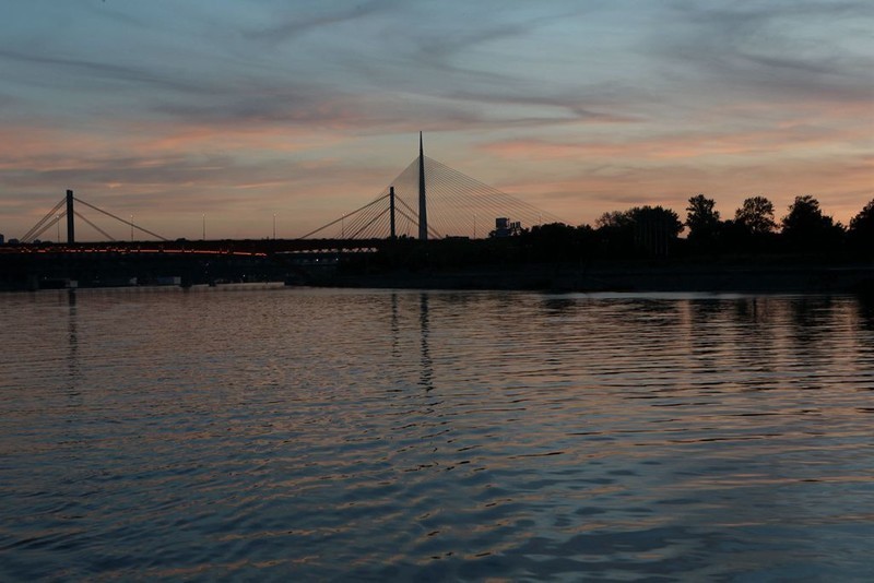 塞尔维亚首都贝尔格莱德和萨瓦河